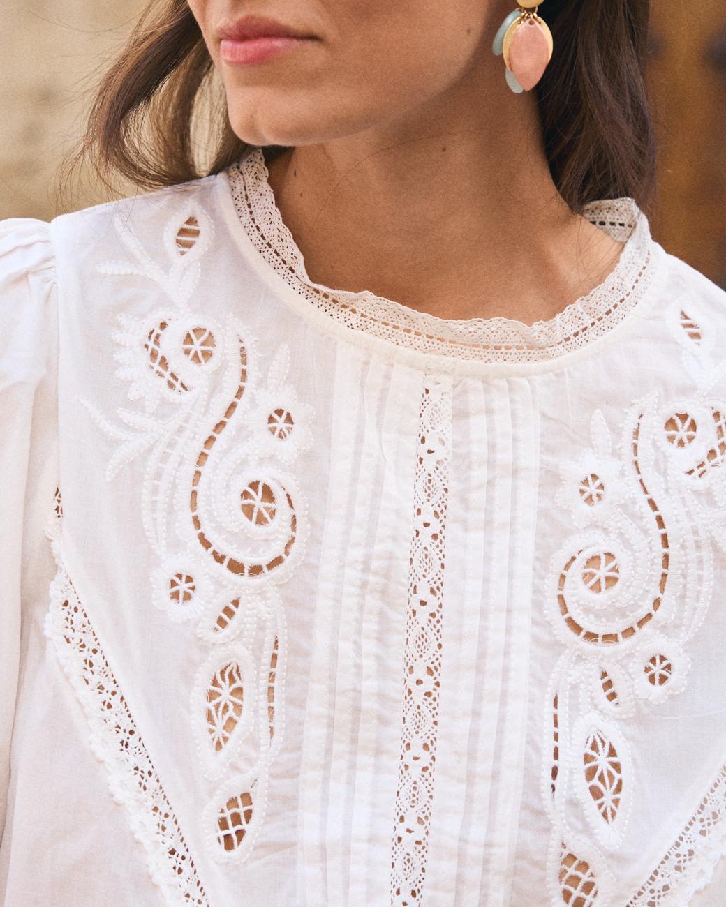 Weiße Bluse Sole