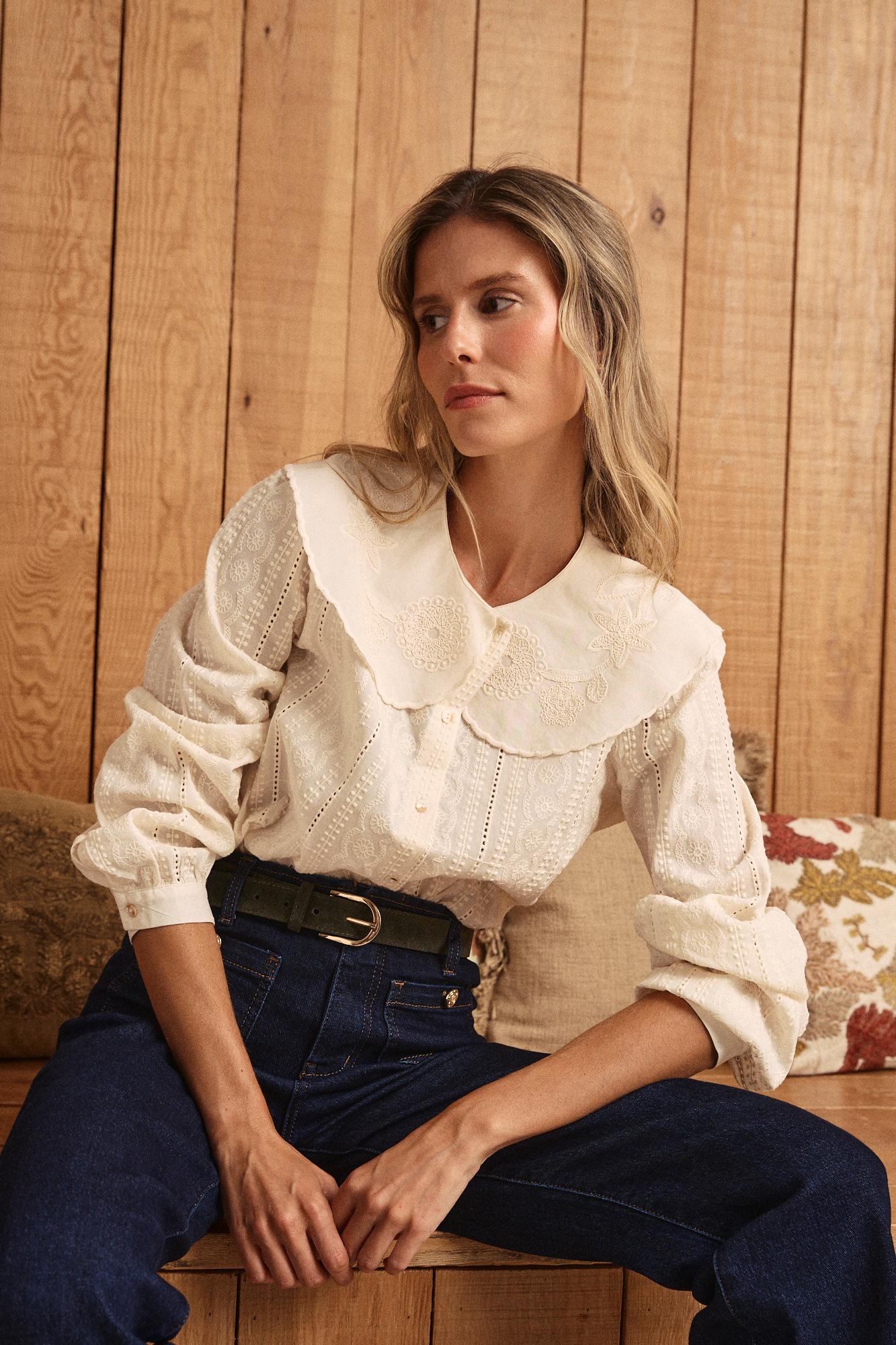 Bluse mit Kragen Genoveva