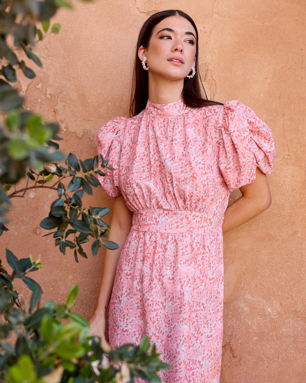Kleid mit Blättern Sintra
