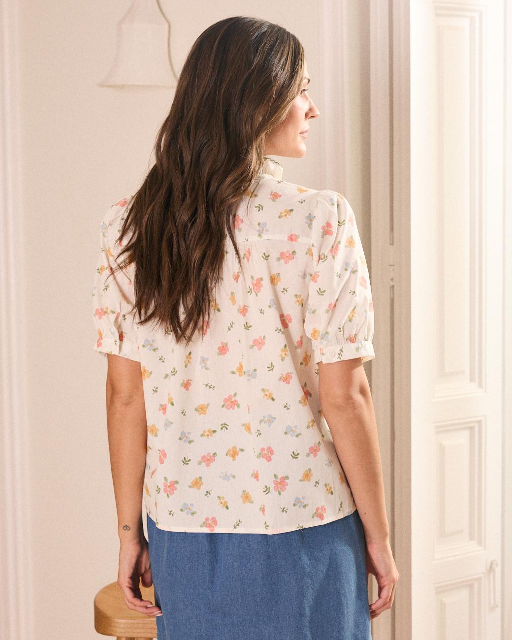 Apolline Blumen-Bluse
