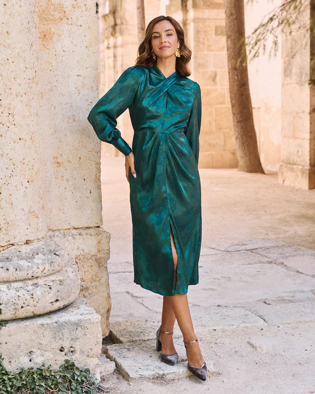 Überkreuztes Kleid Dorinada