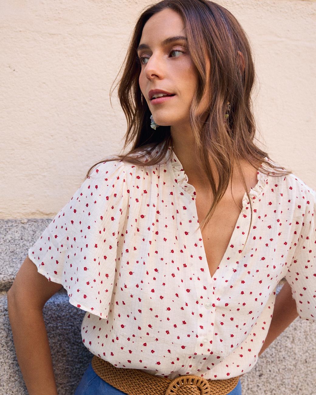 Bluse mit Blumenmuster Belly