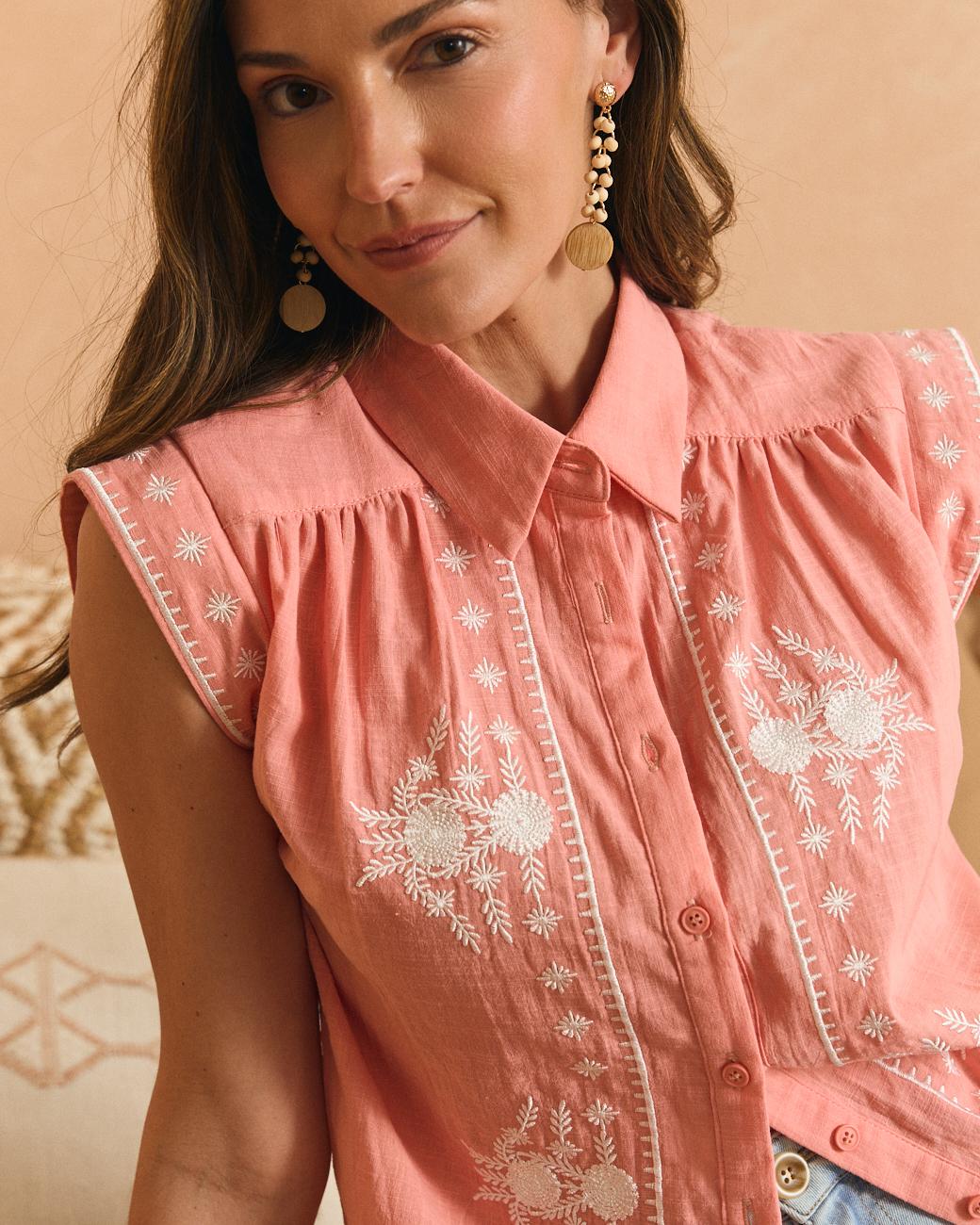 Bestickte Bluse Sandy