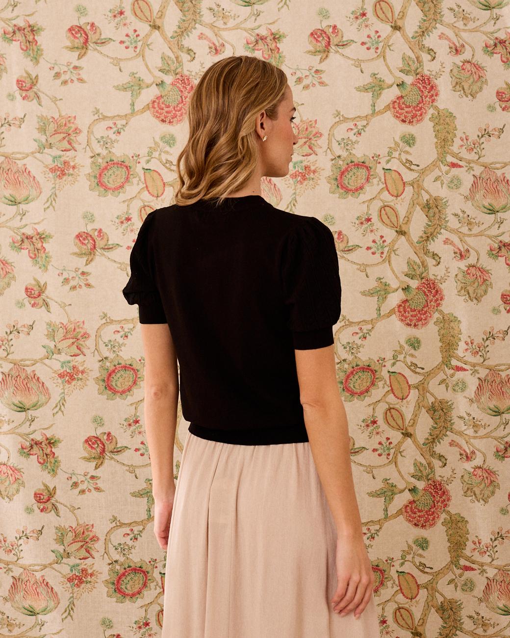 Schwarzes Top Ruth