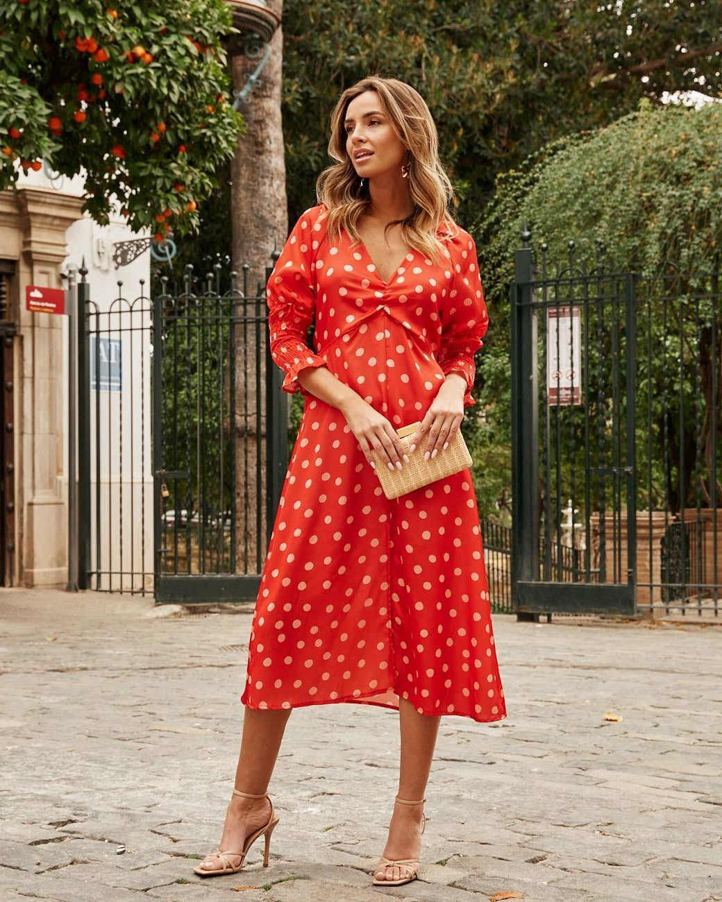 Punkte Kleid Azucena