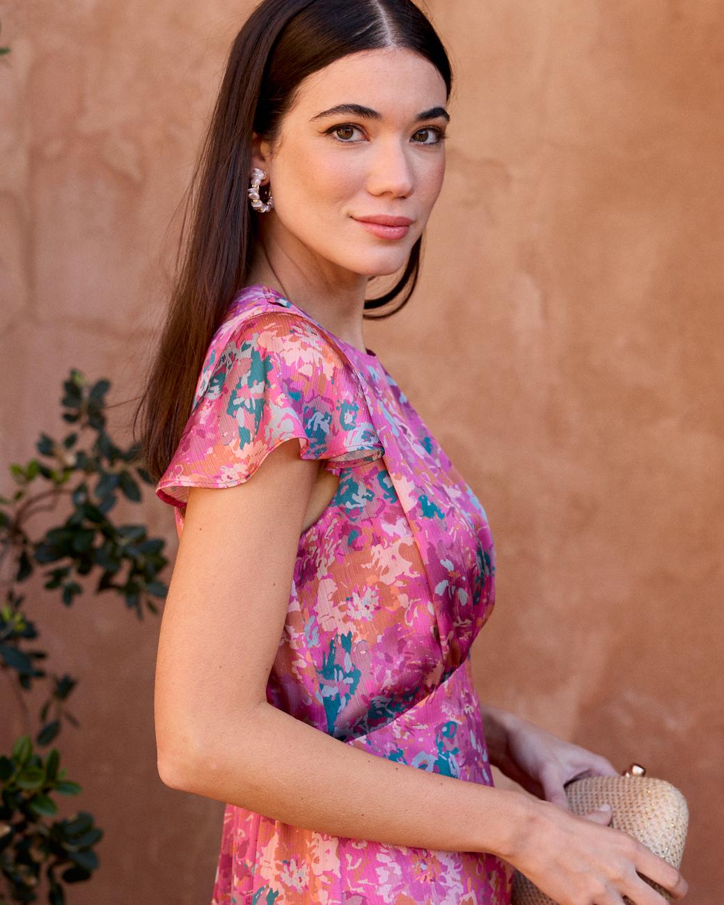 Bedrucktes Kleid Delfina