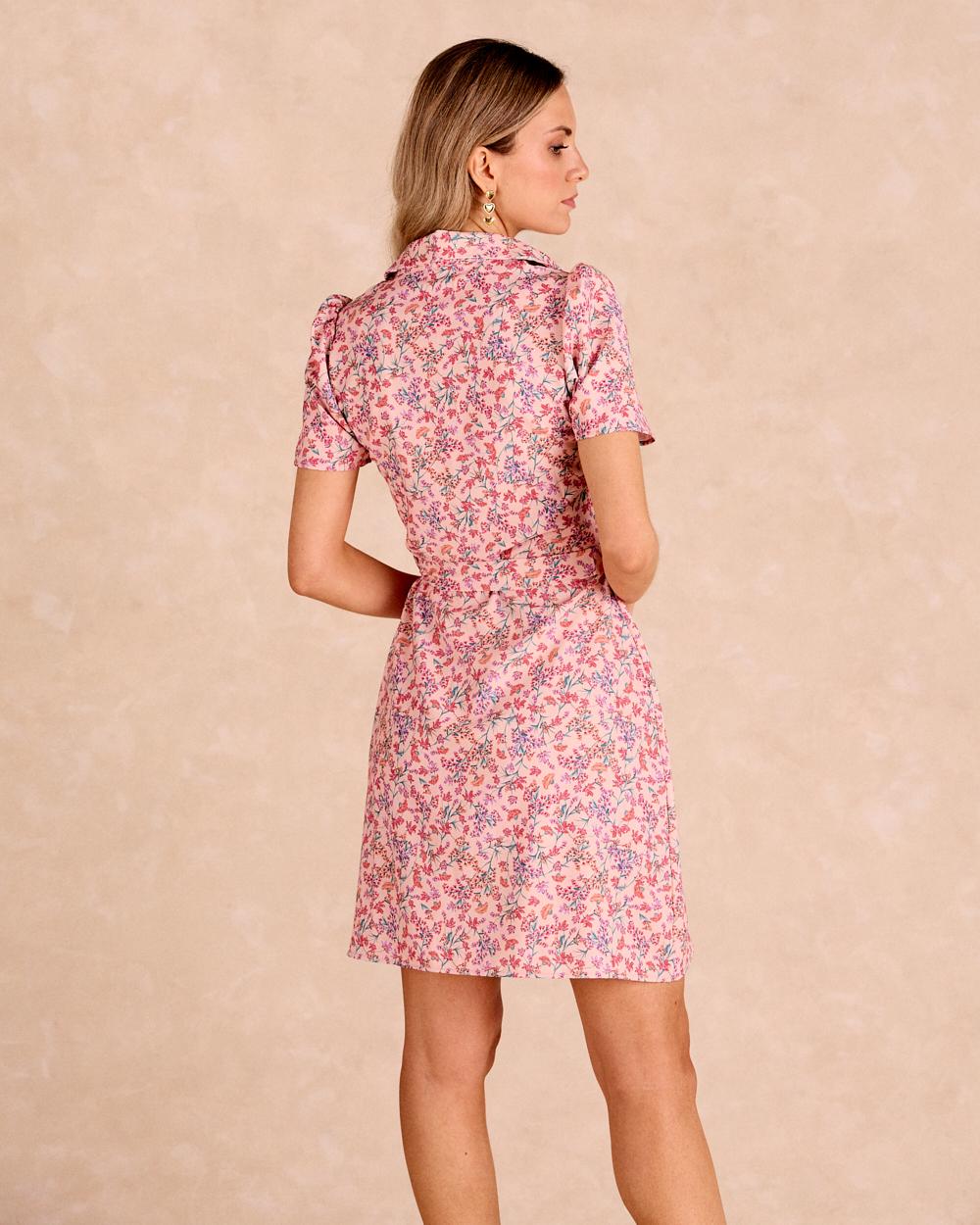Kurzes Kleid mit Blumenmuster Lala