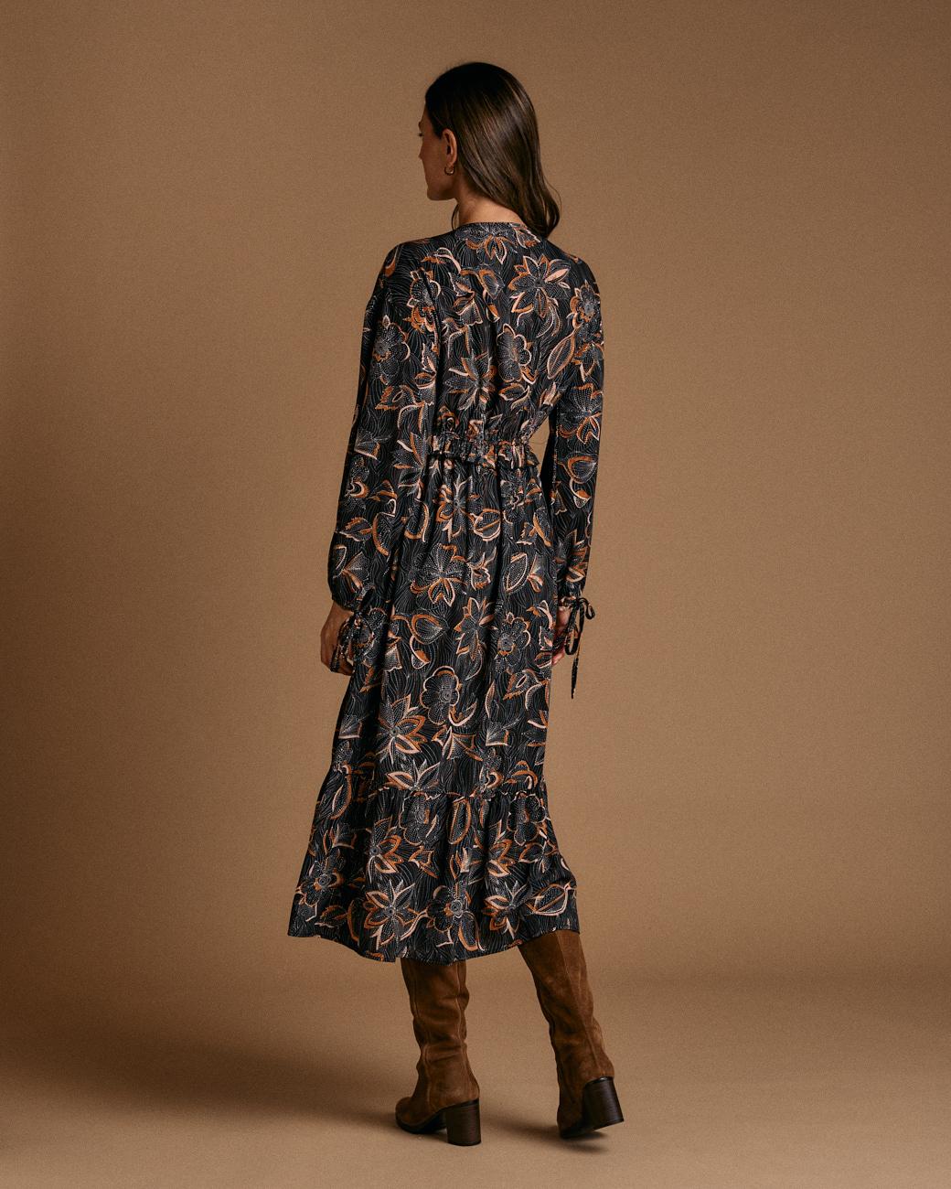 Bedrucktes Kleid mit Blumen Giorgia
