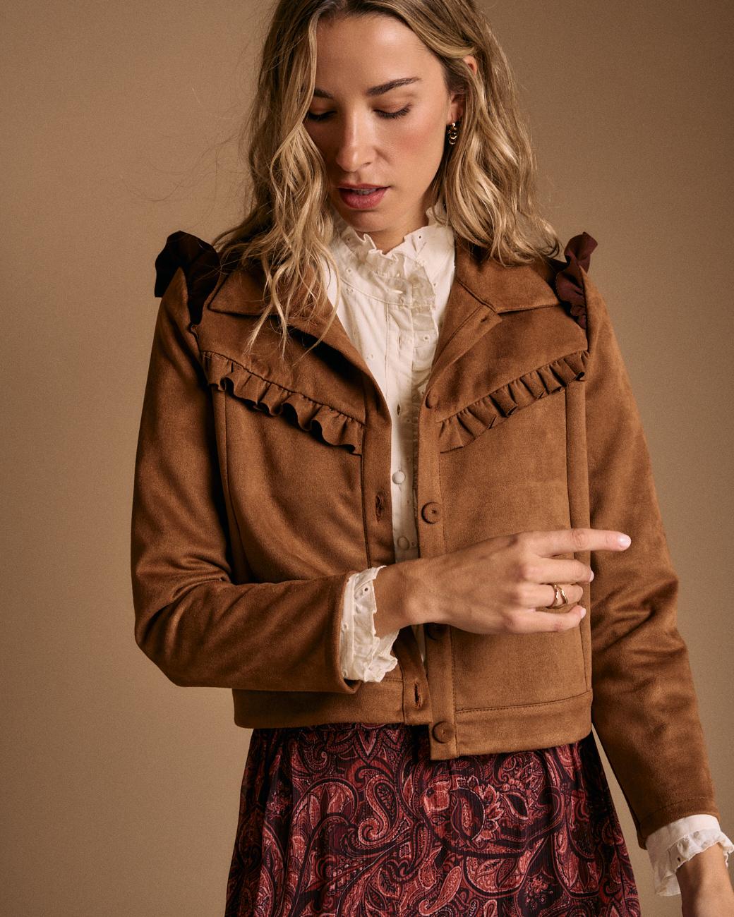 Jacke mit Volants Lita