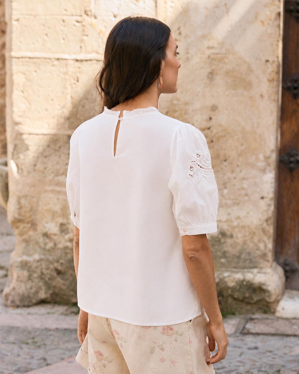 Weiße Bluse Sole