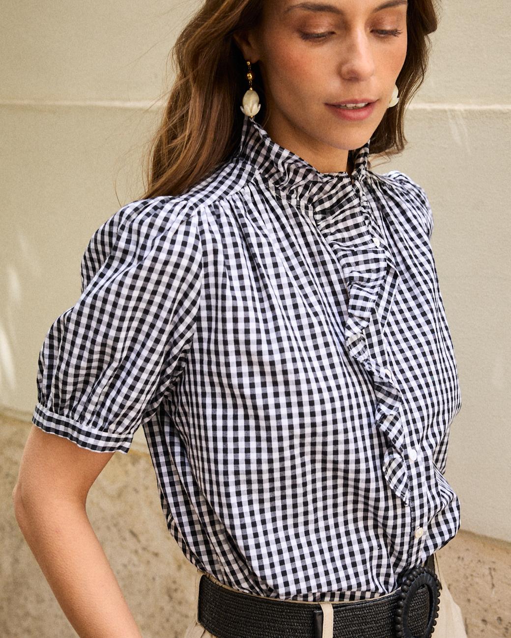 Vichy-Bluse Leira