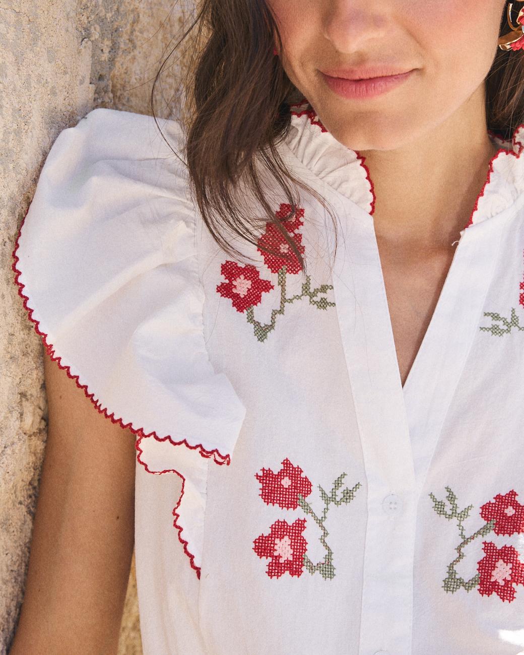 Bluse mit Glockenärmel Flaria
