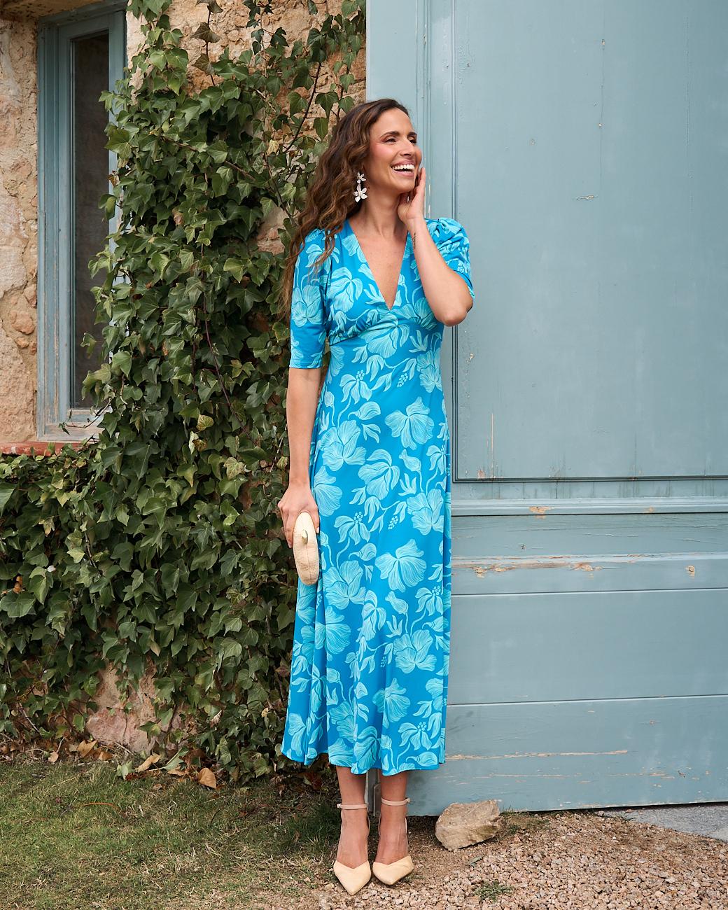 Bedrucktes Kleid Irene