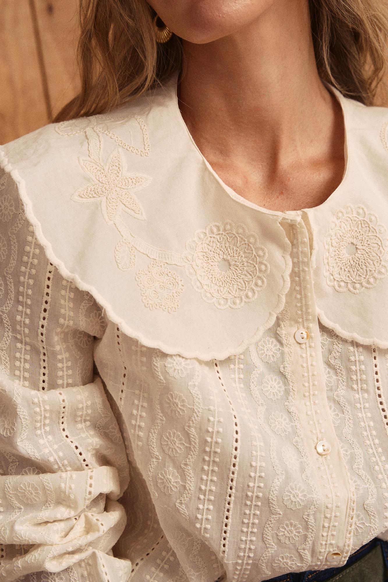 Bluse mit Kragen Genoveva