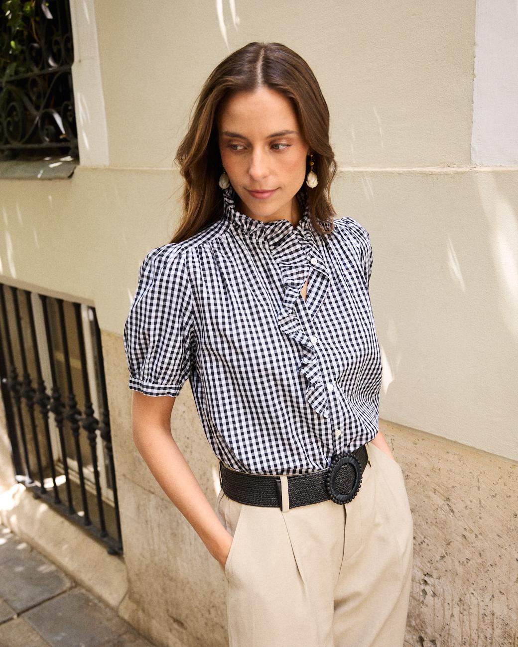 Vichy-Bluse Leira