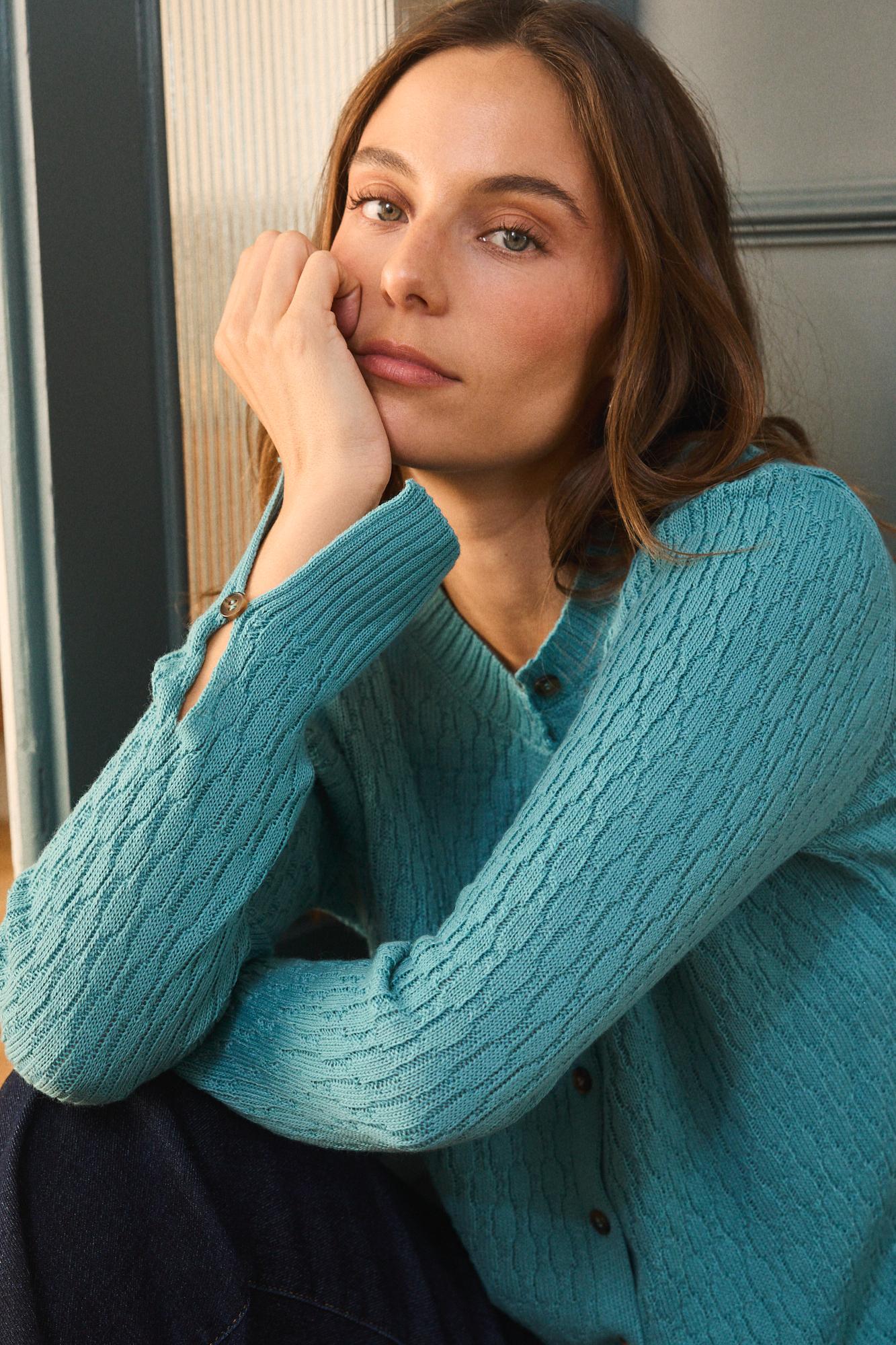 Glatter Cardigan Amaya