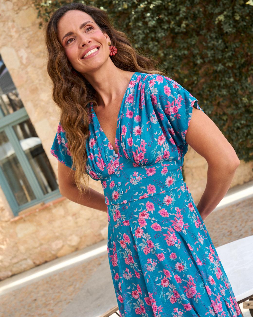 Kleid mit Blumenmuster Tiana