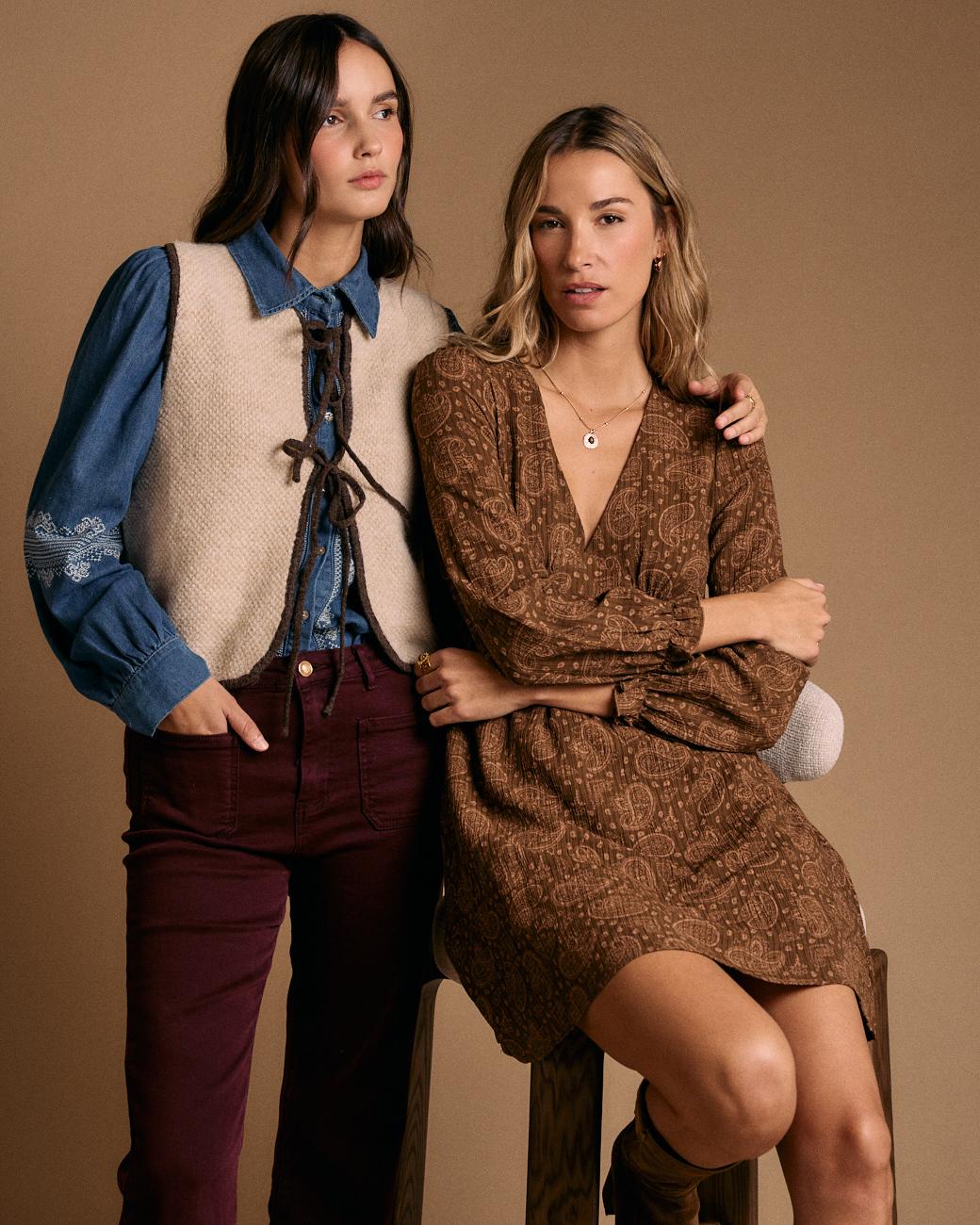 Kurzes Kleid mit Muster Amelia