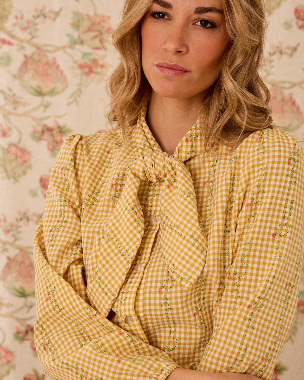 Floral bedrucktes Hemd Laura