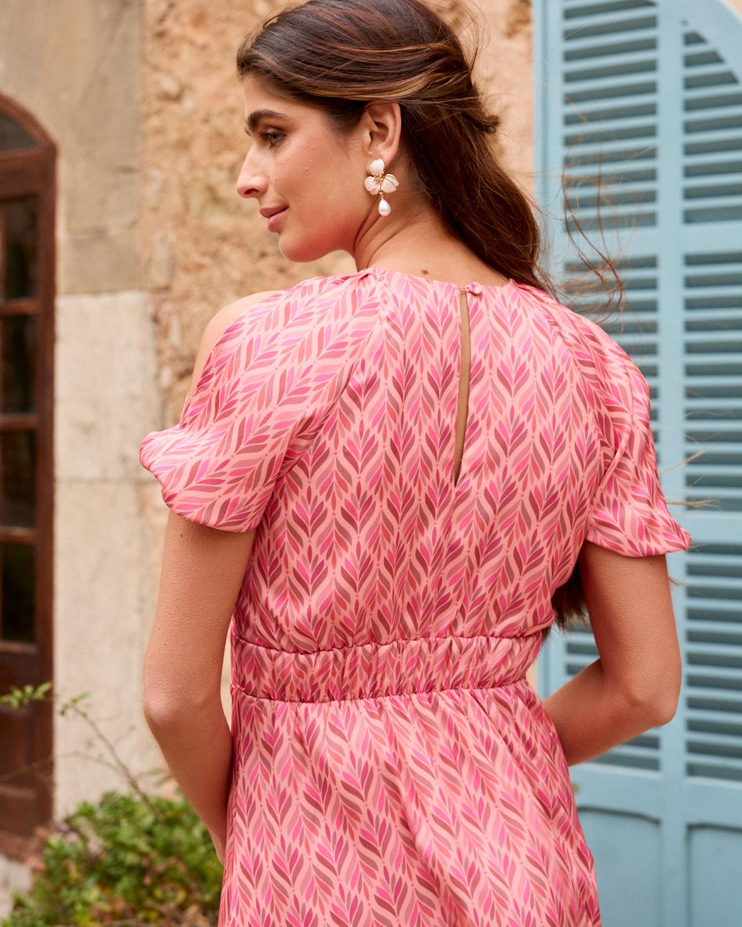 Bedrucktes Kleid Rolle