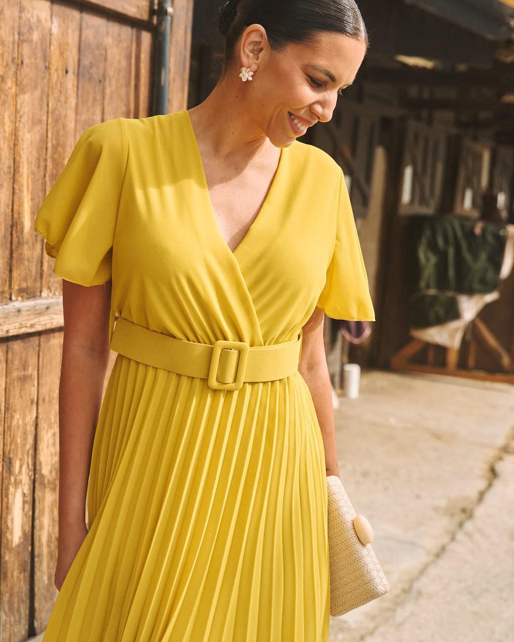 Plissiertes Kleid Elodi