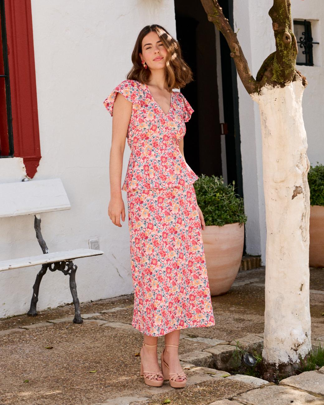 Kleid mit Ausschnitt Santorini
