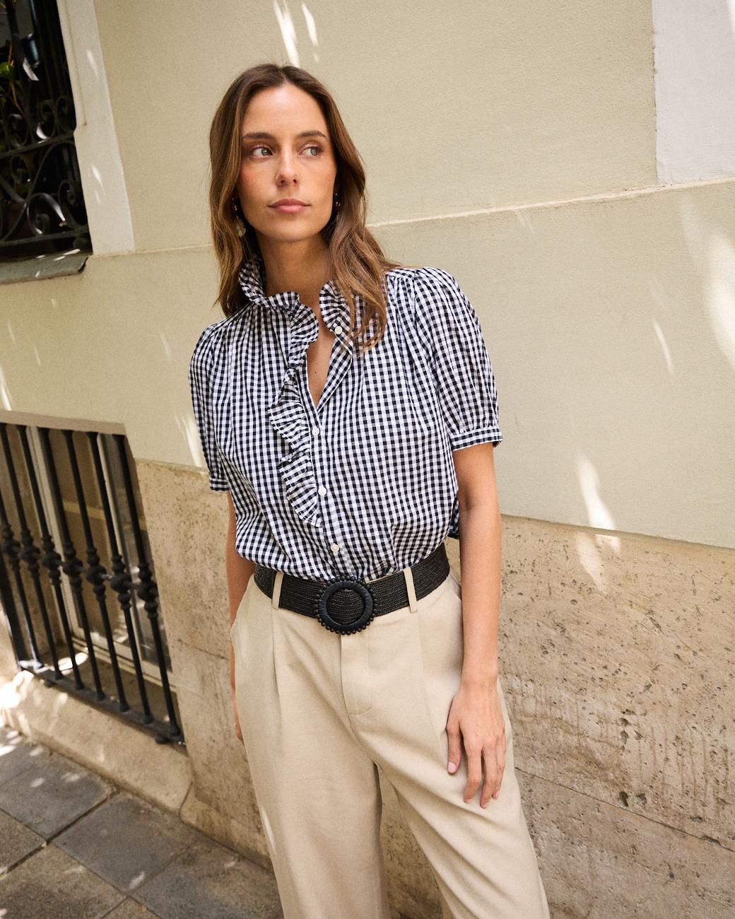 Vichy-Bluse Leira