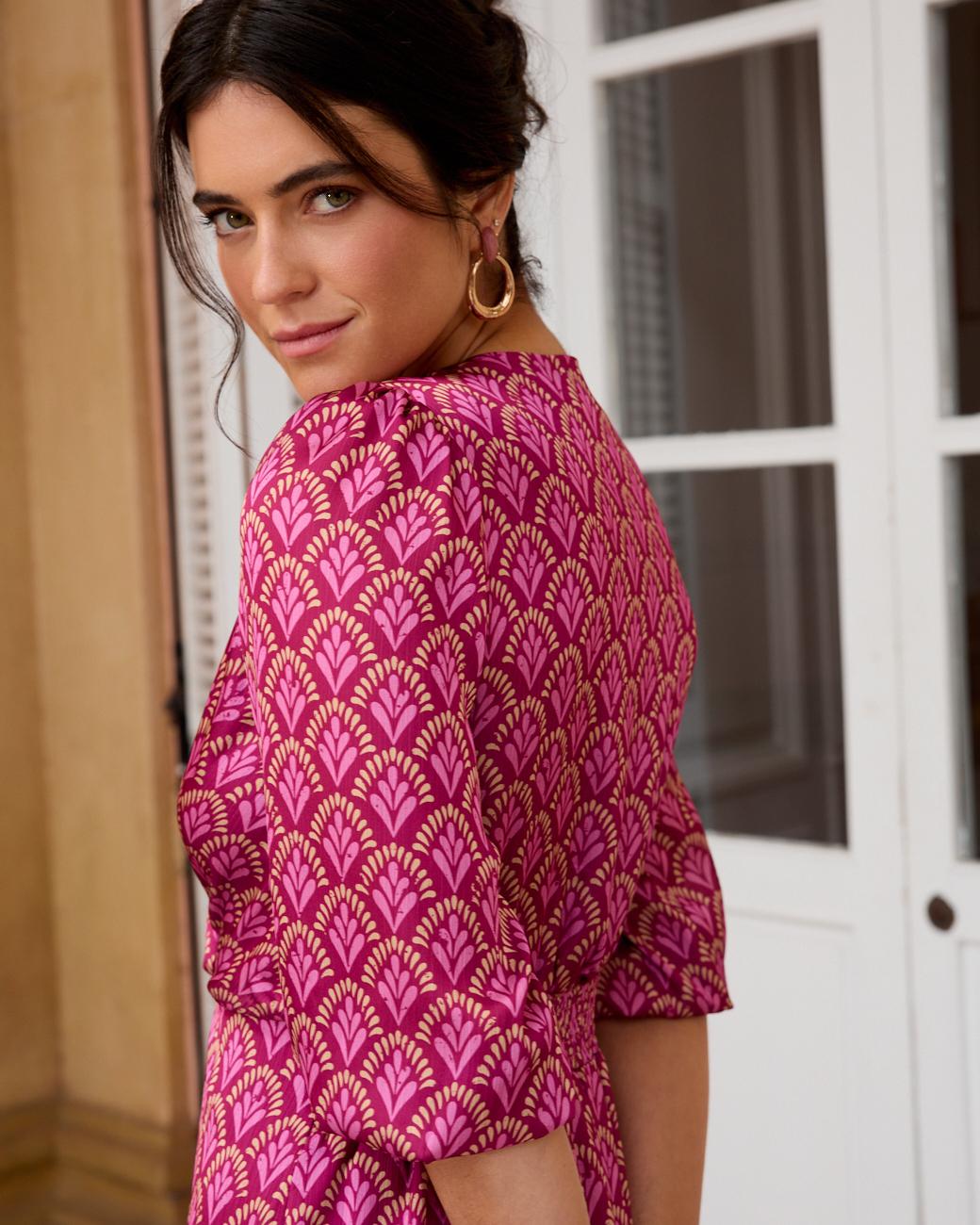 Bedrucktes Kleid Nerea
