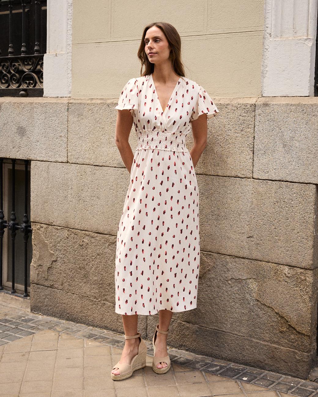 Beiges Kleid Sabela