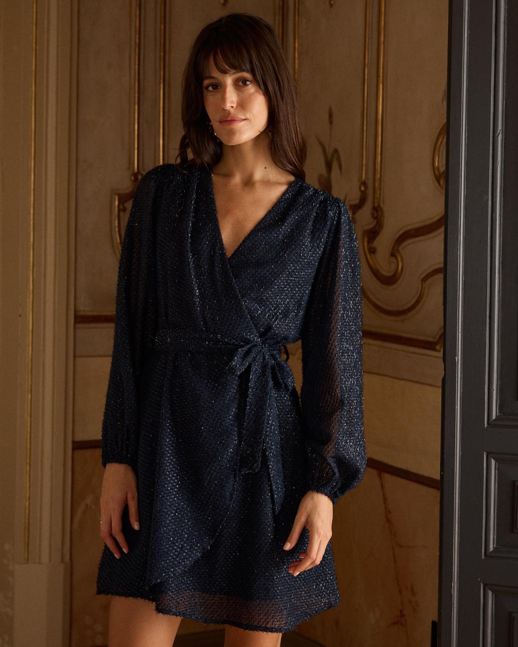 Kurzes Lurex-Kleid Nerea