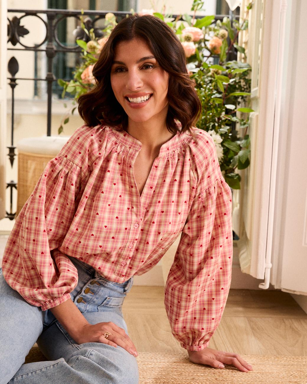 Bluse mit Herzen Pilu