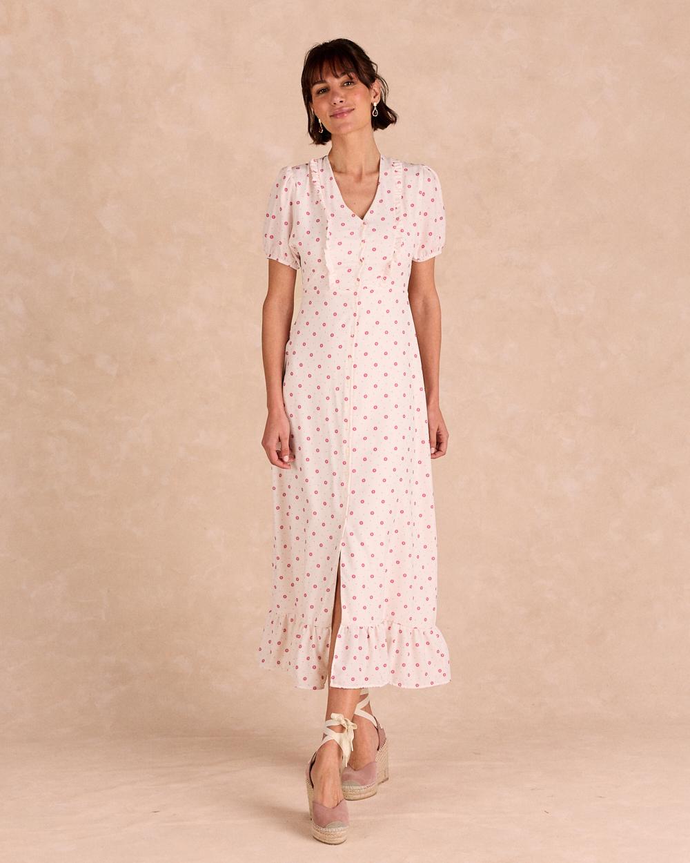 Langes Blumenkleid Eliora