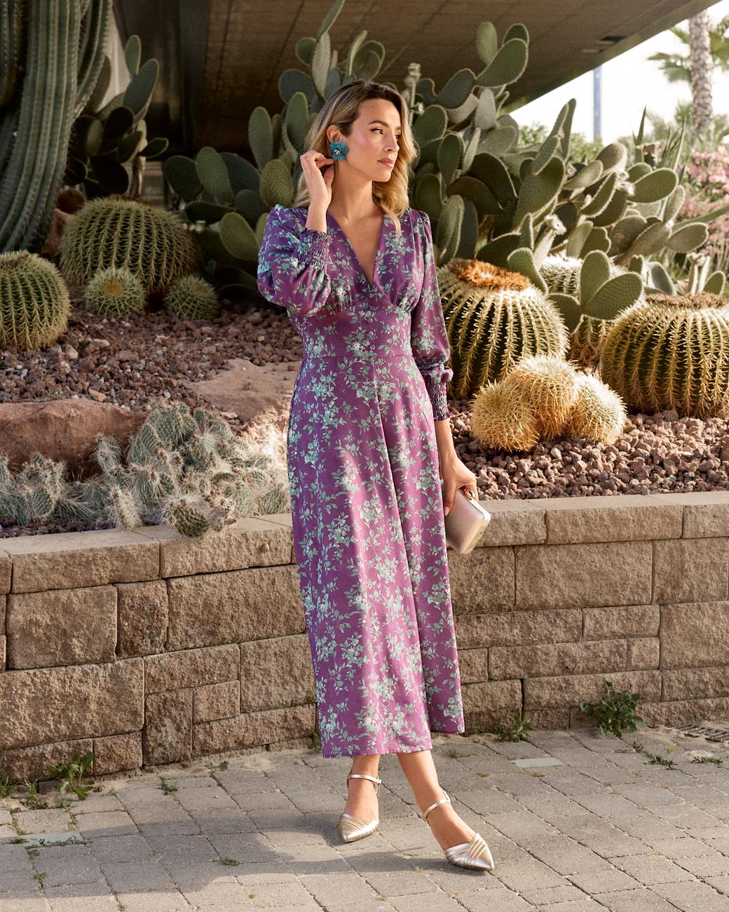 Noemí Kleid mit Blumenmuster