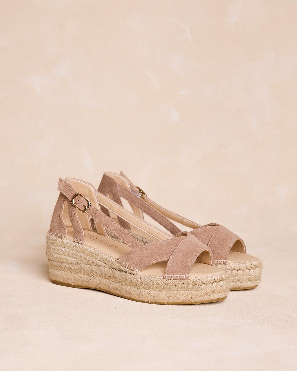 Espadrilles mit Plateau Noèmie
