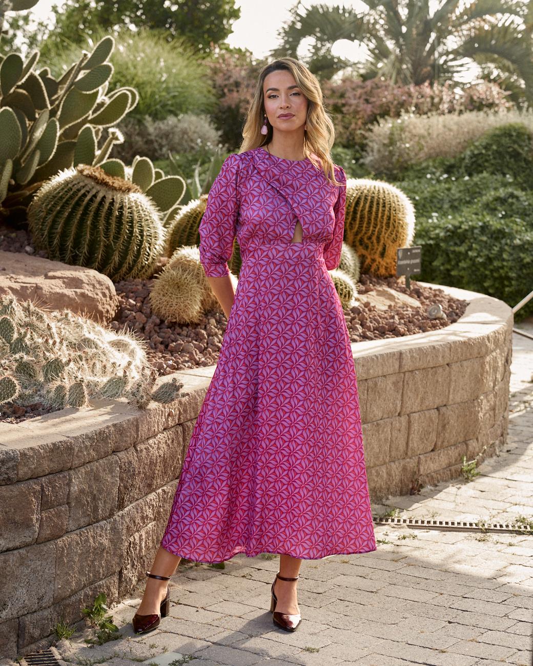 Bedrucktes Kleid Maraba