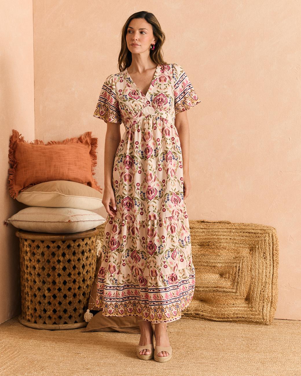 Kleid mit V-Ausschnitt Tania