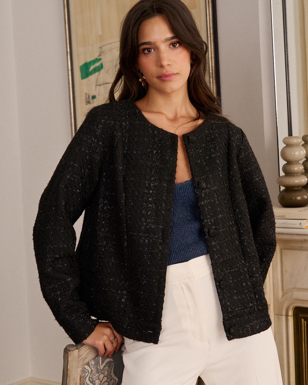 Lurex-Jacke Gumia