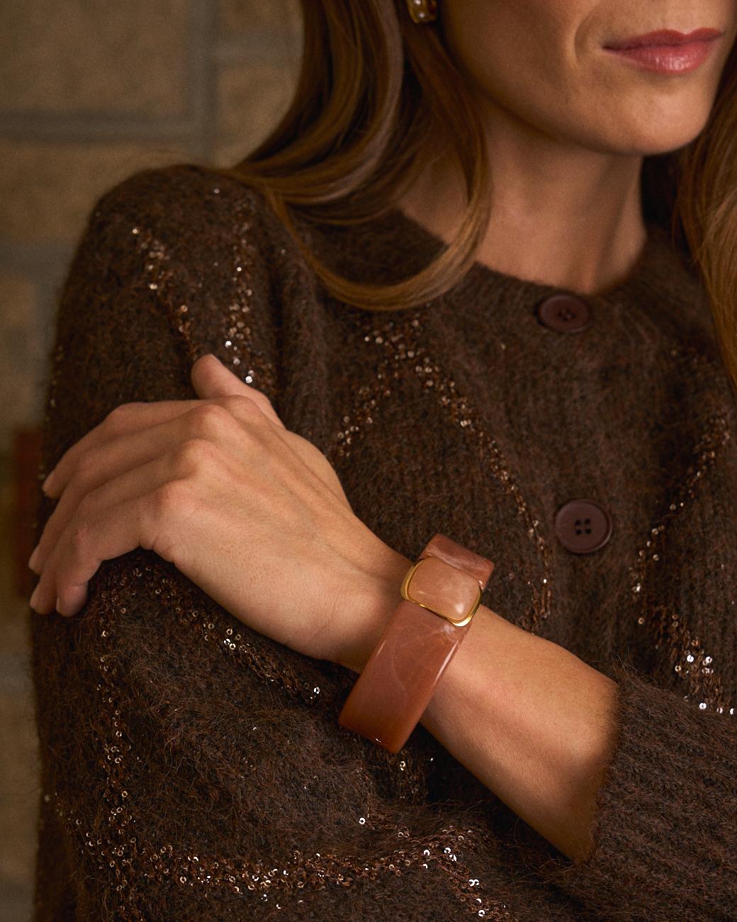 Armband mit Schmuckstein Maquillaje