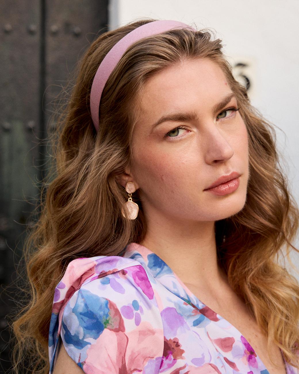 Stirnband Rosa Cinza