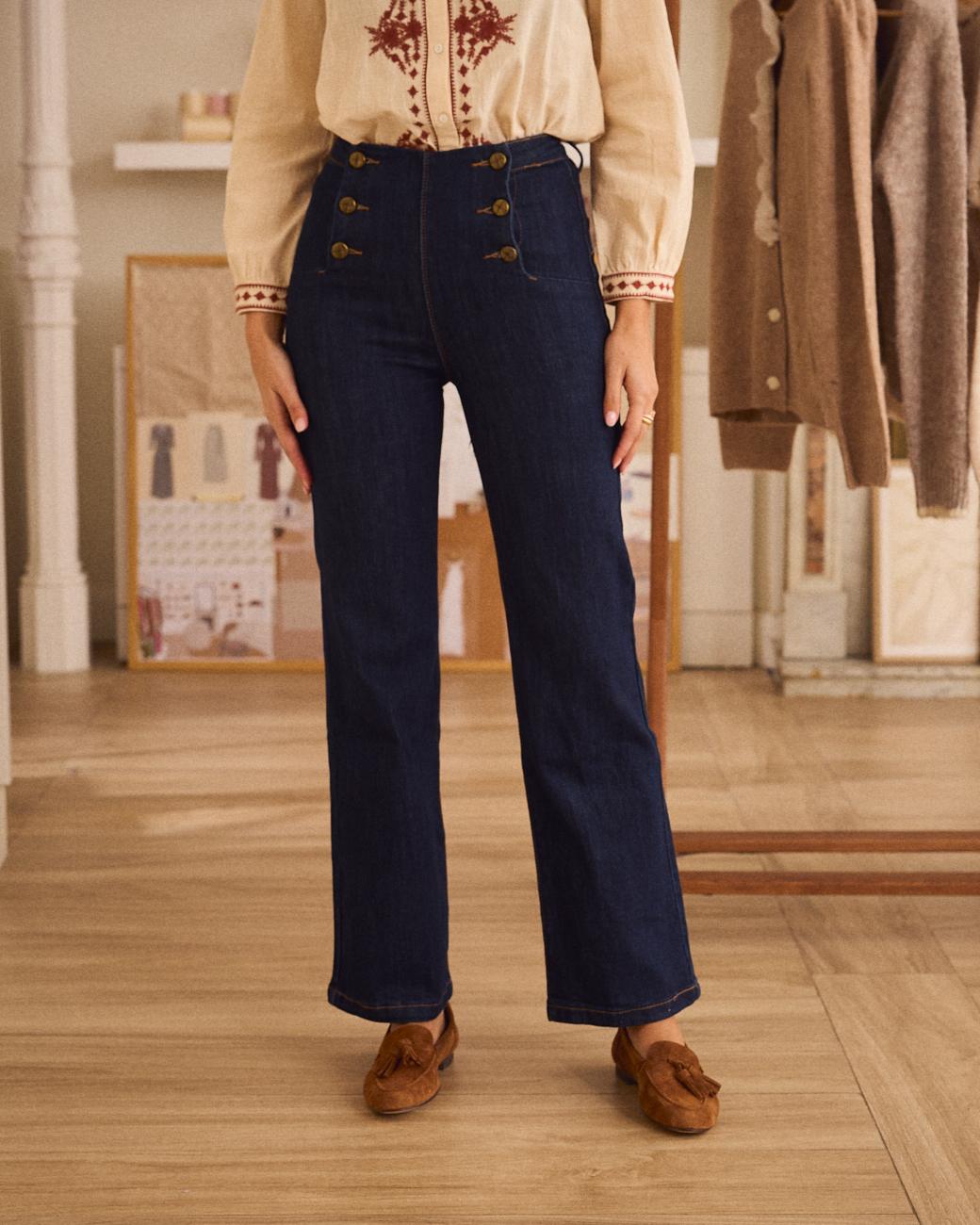 Jeans mit Knöpfen Lucy
