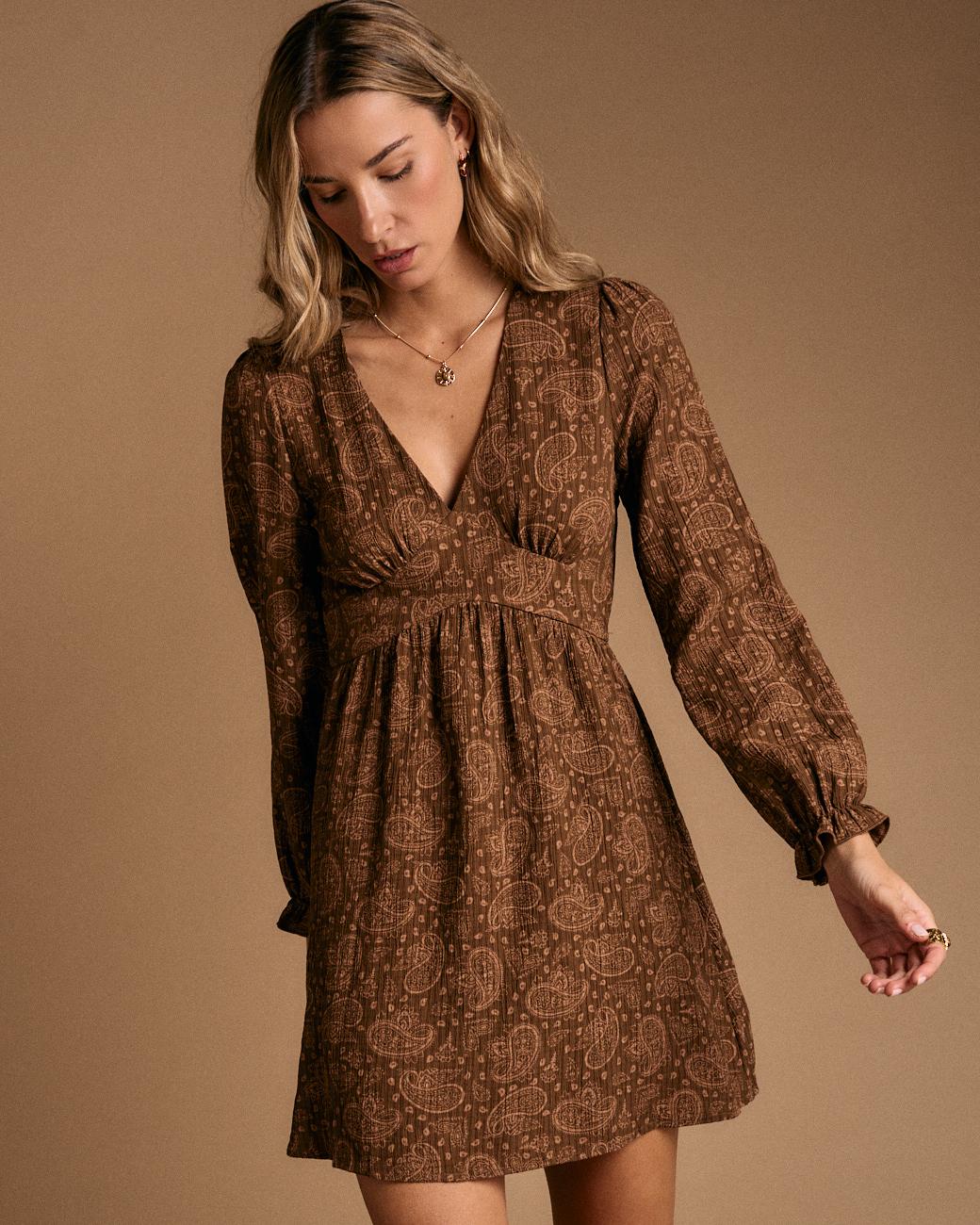 Kurzes Kleid mit Muster Amelia