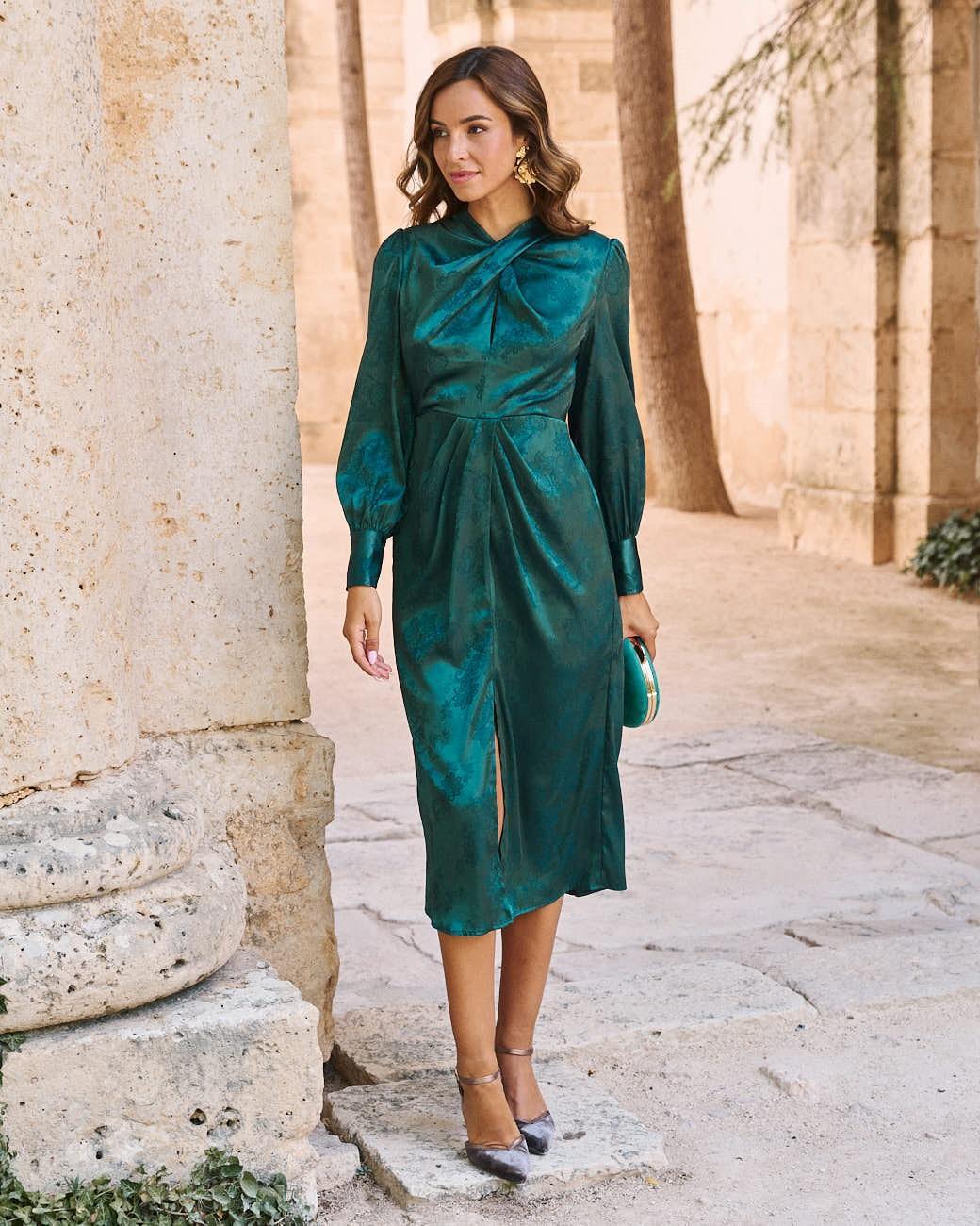 Überkreuztes Kleid Dorinada