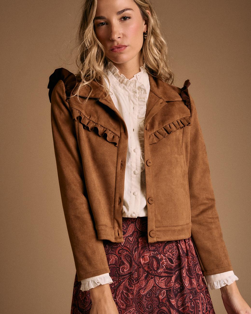 Jacke mit Volants Lita