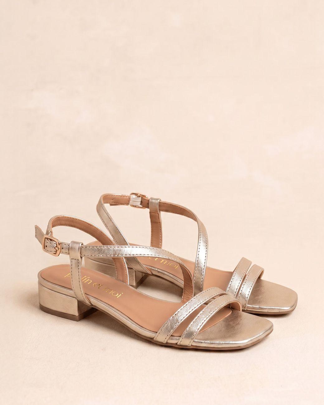 Griselda Sandalen mit niedrigem Absatz