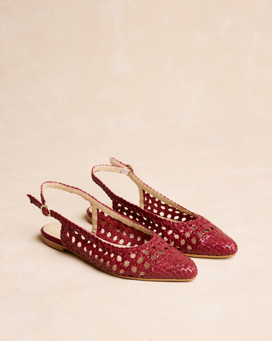 Geflochtene Merceditas Cherry