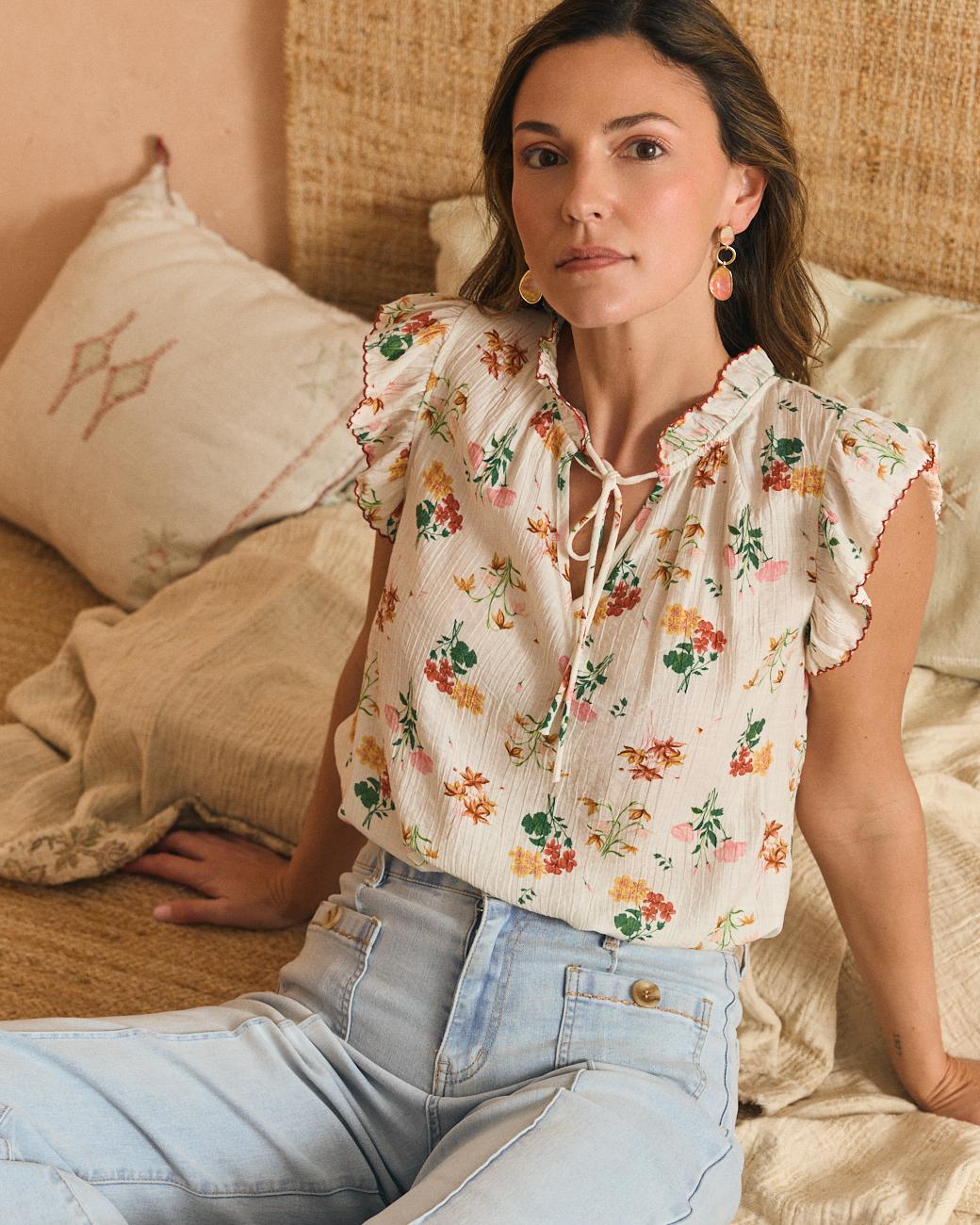 Bluse mit Blumenmuster Liana
