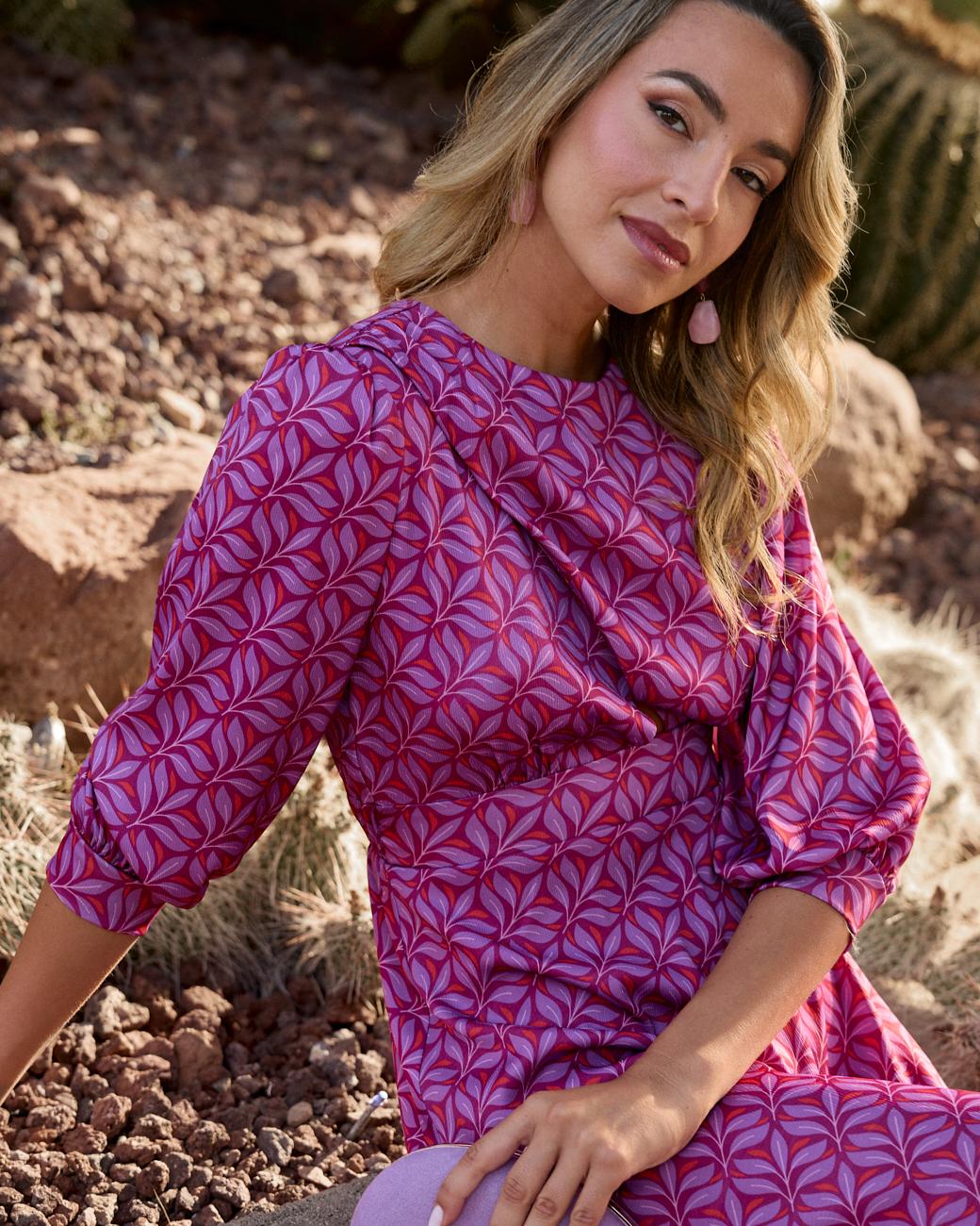 Bedrucktes Kleid Maraba