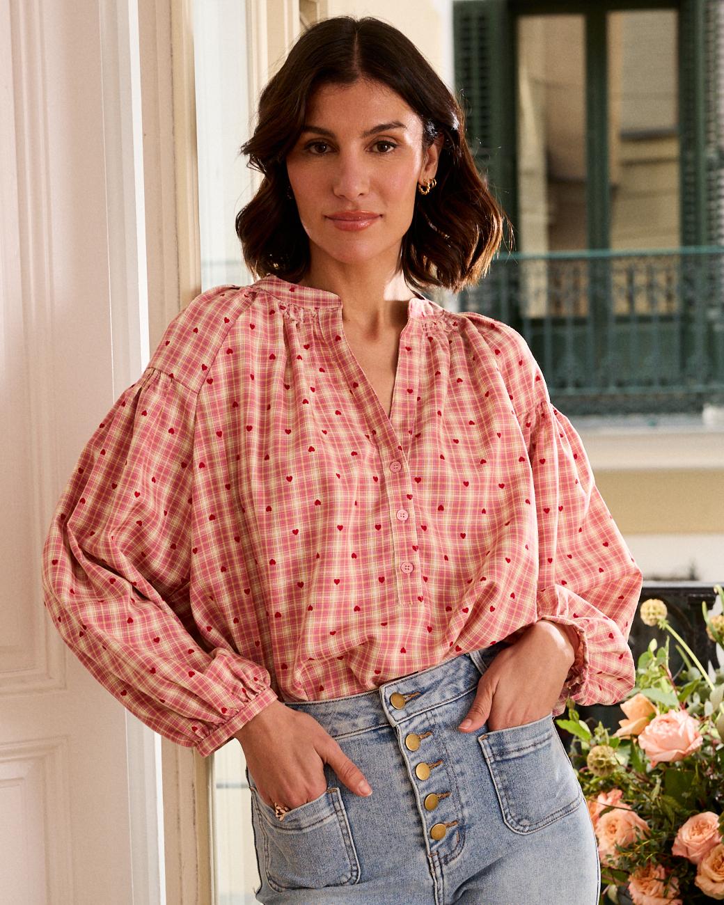 Bluse mit Herzen Pilu