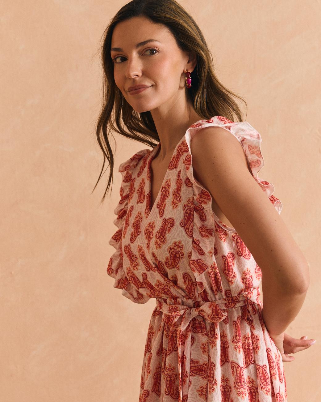 Coral Kleid mit Mustern