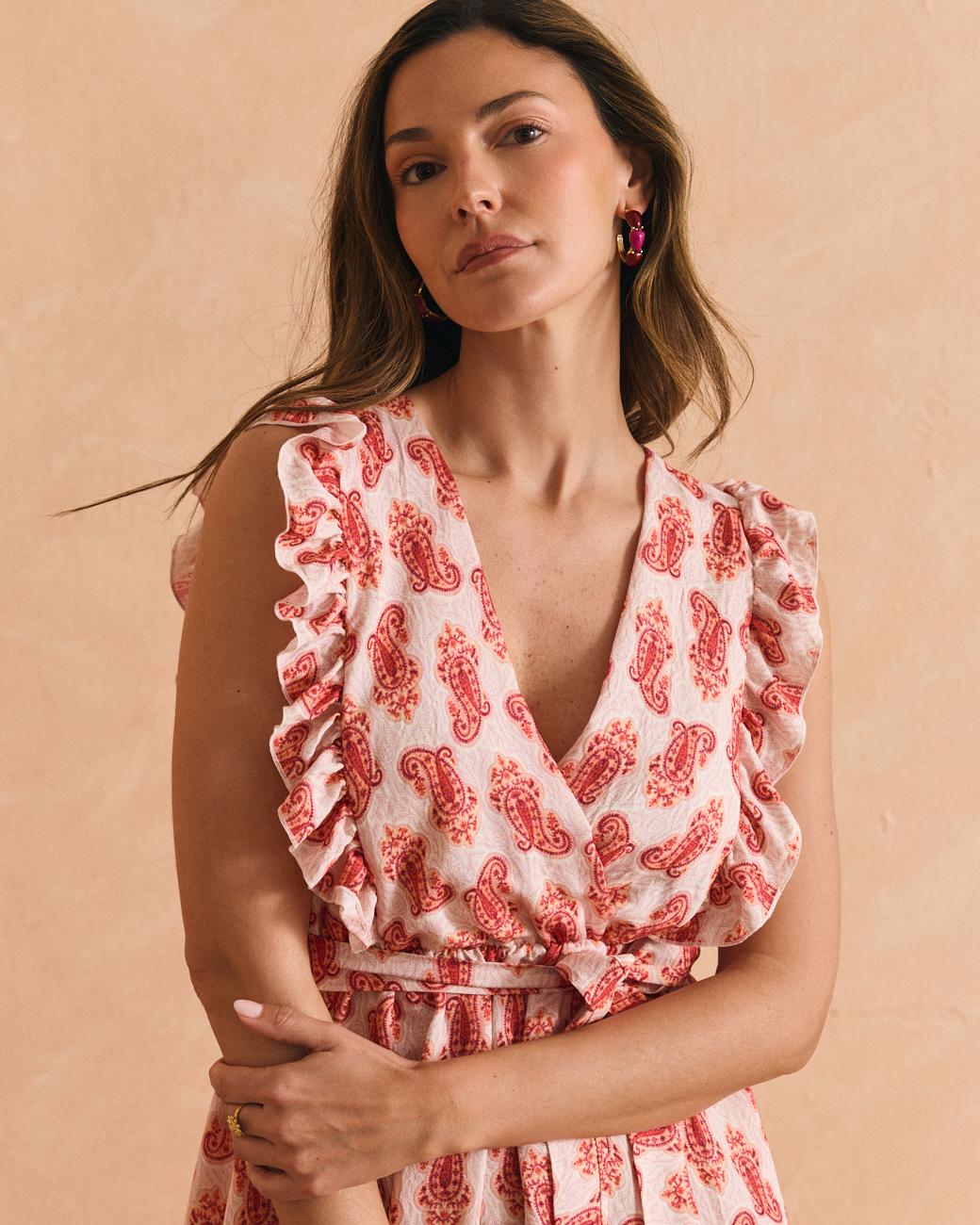 Coral Kleid mit Mustern